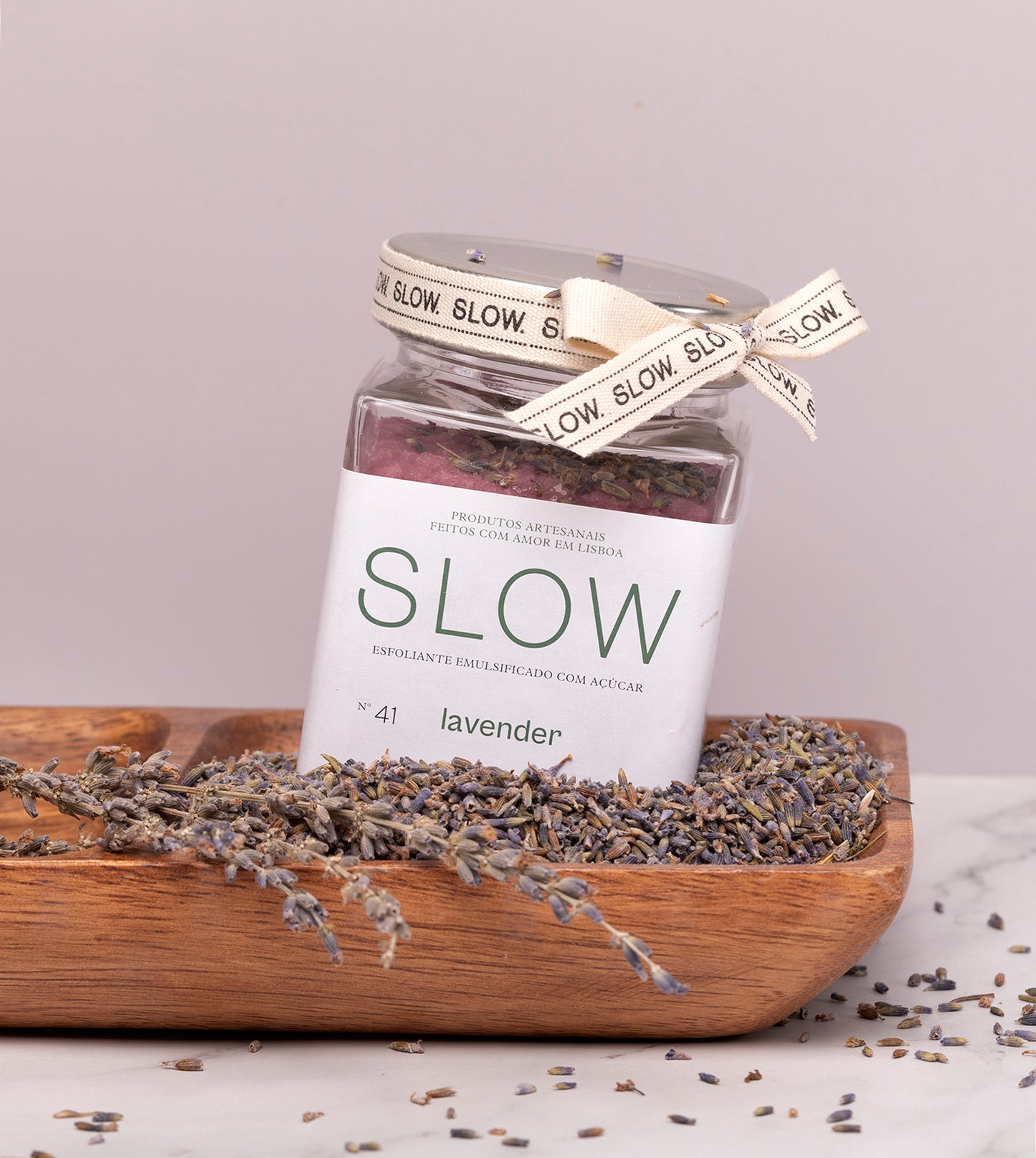Emulsified Lavender and Sugar Scrub