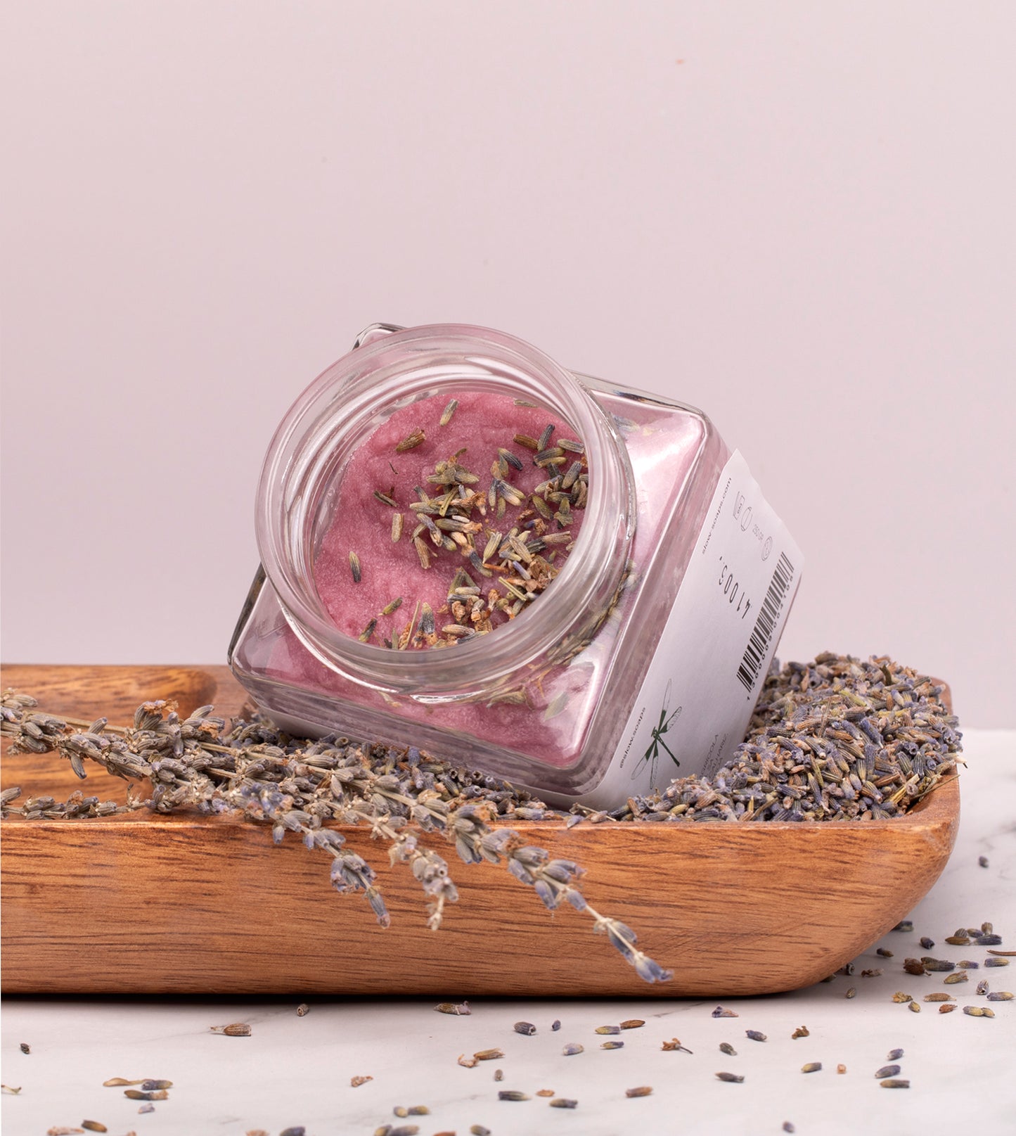 Emulsified Lavender and Sugar Scrub
