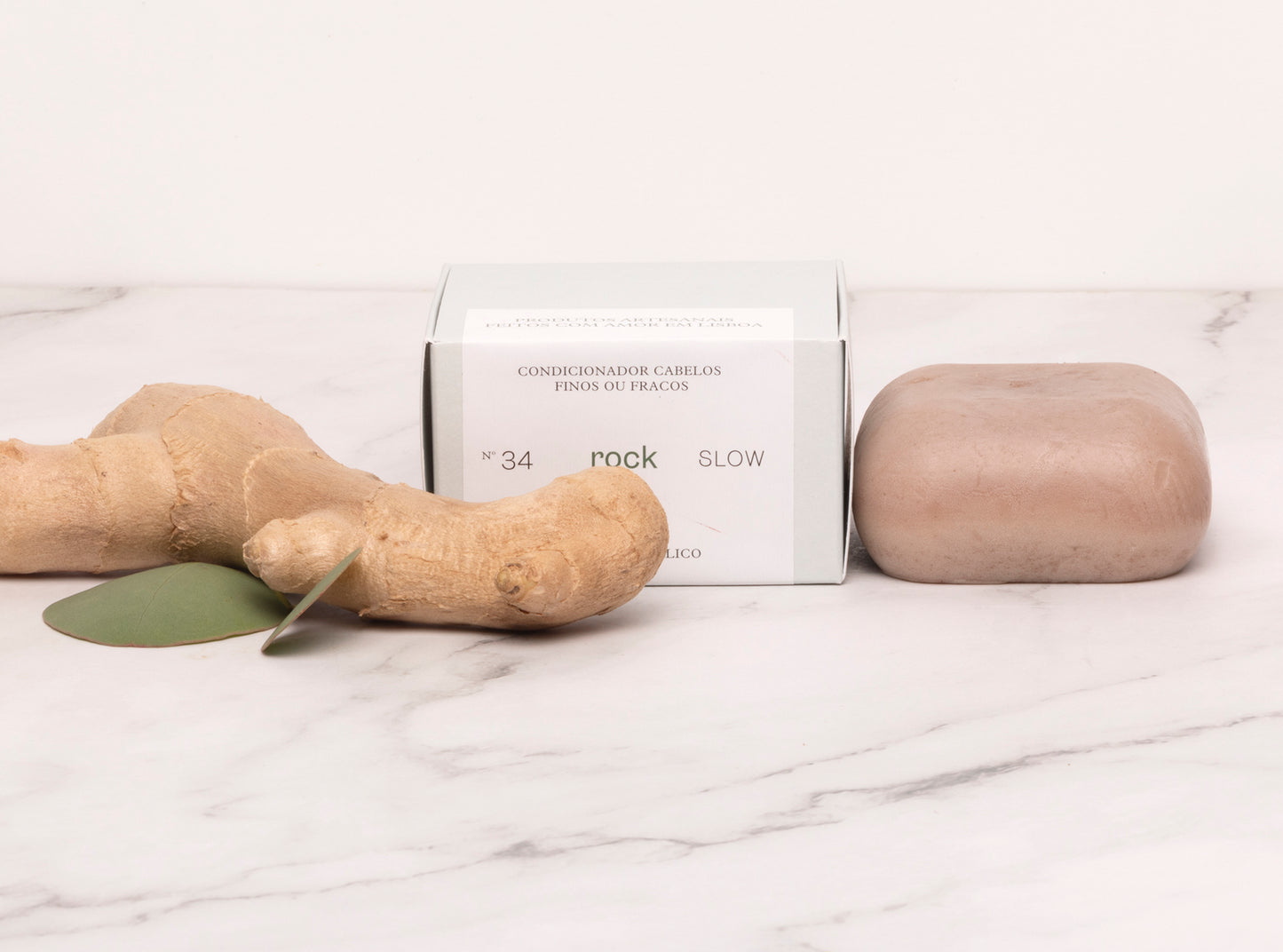 Solid Conditioner Rock for Thin Hair - Ginger and Basil