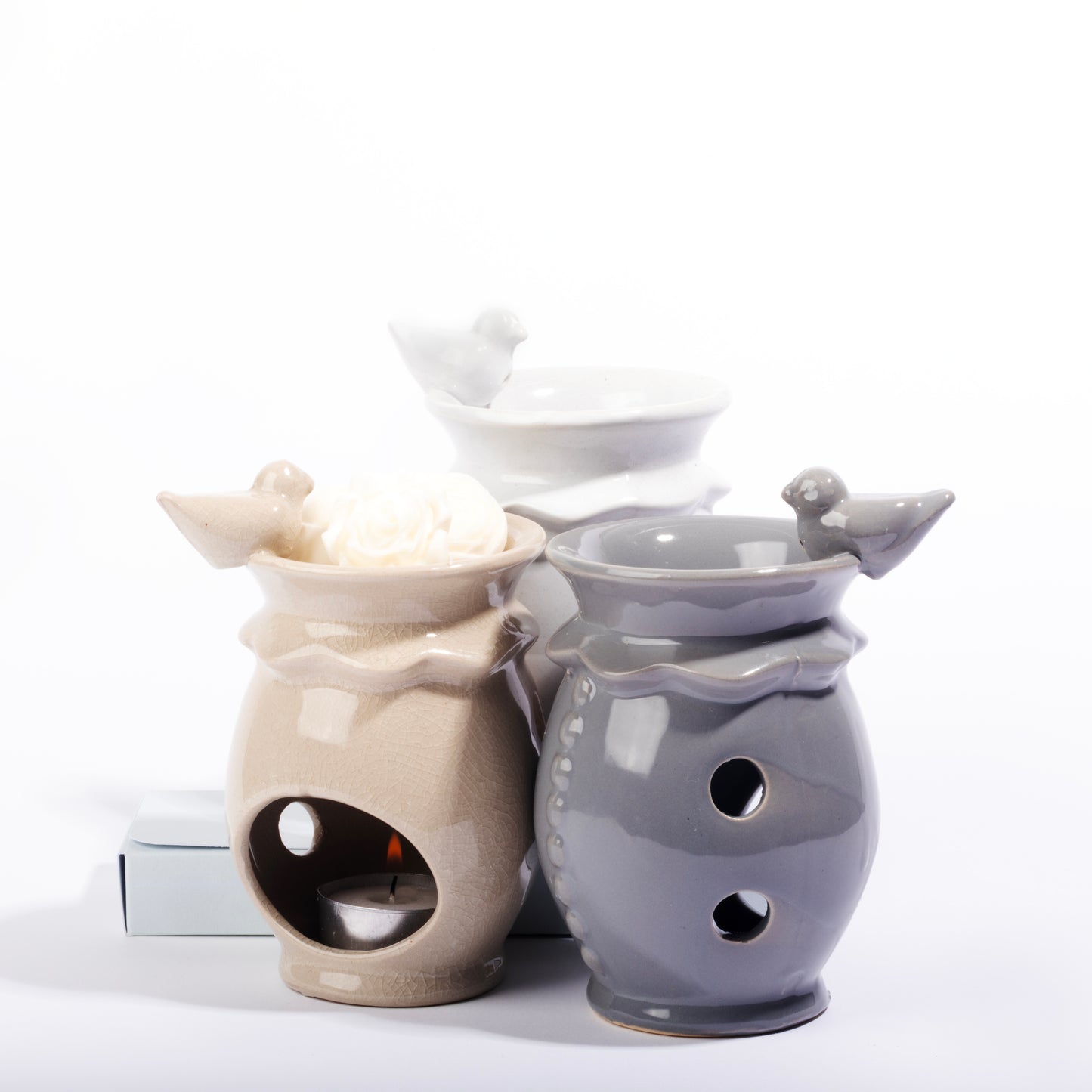 Fundidor de cera aromática Beige