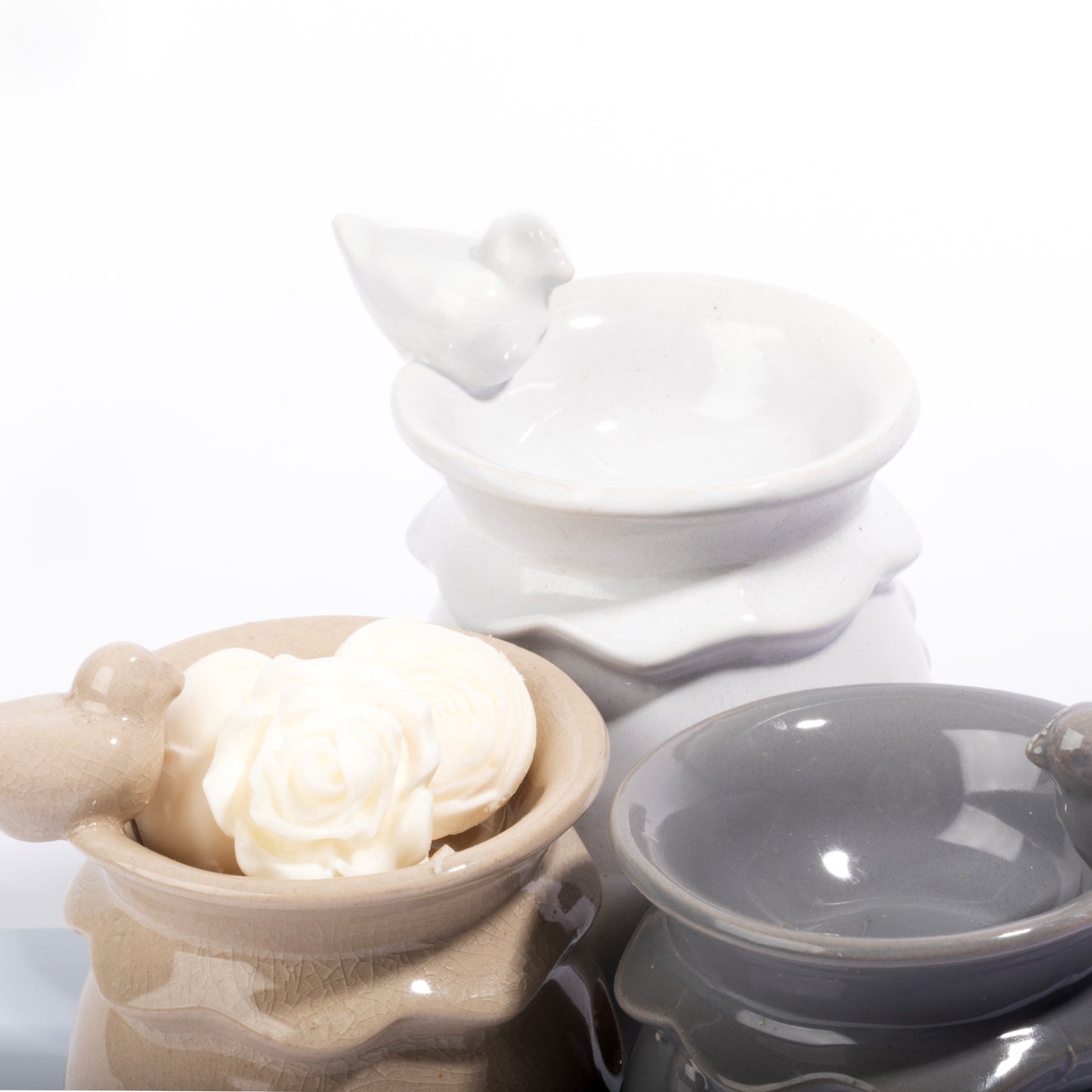 Fundidor de cera aromática Beige